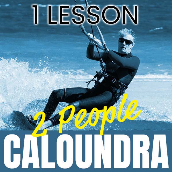 2 People Casual Kitesurfing Lesson at Caloundra